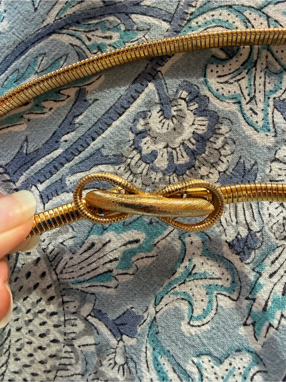Gold Knot Stretchy Vintage Belt